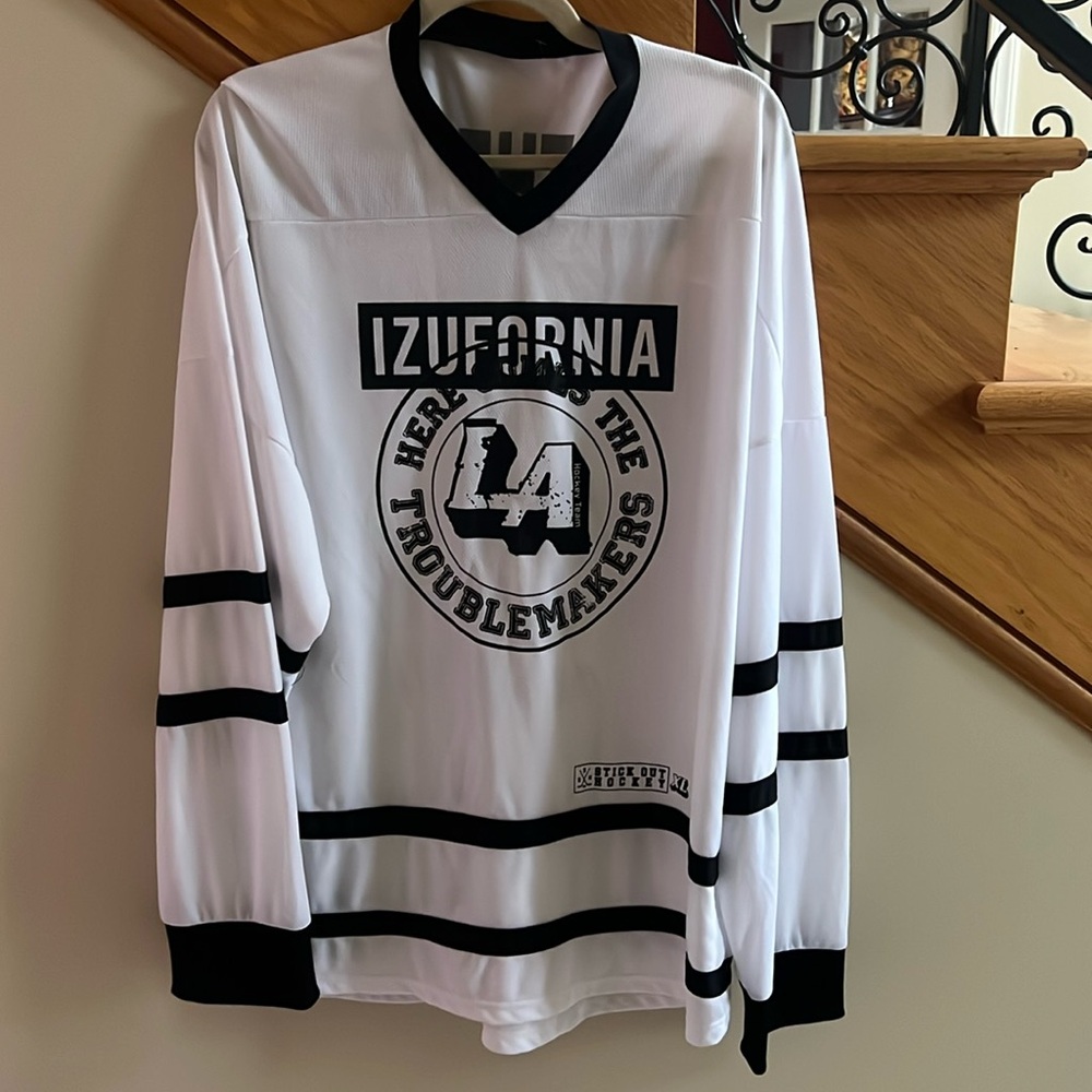 Hockey Jersey Izufornia LA Hockey Team size XL White/Black New Without Tag